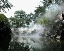 北京假山造霧系統(tǒng)，售樓處假山噴霧系統(tǒng)